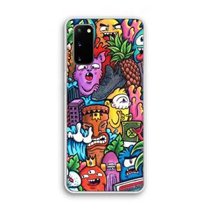 CaseCompany Vexx Mixtape: Samsung Galaxy S20 Transparant Hoesje