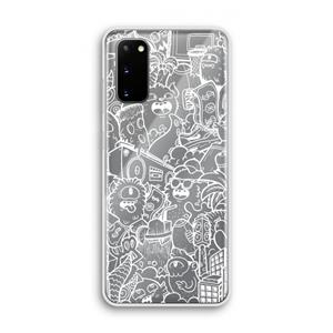 CaseCompany Vexx City #2: Samsung Galaxy S20 Transparant Hoesje