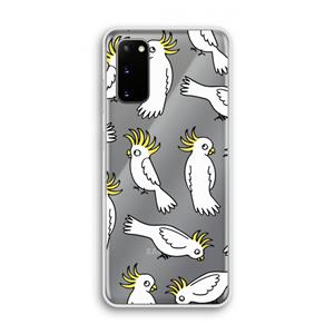 CaseCompany Papegaai: Samsung Galaxy S20 Transparant Hoesje