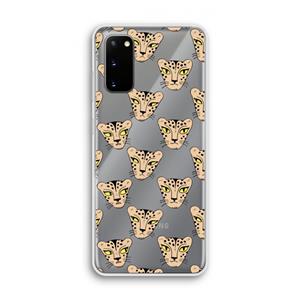 CaseCompany Tijger: Samsung Galaxy S20 Transparant Hoesje