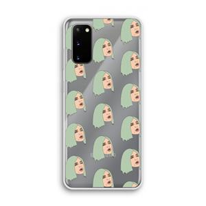 CaseCompany King Kylie: Samsung Galaxy S20 Transparant Hoesje