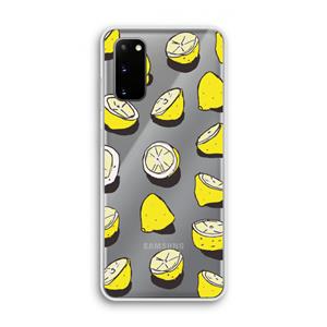 CaseCompany When Life Gives You Lemons...: Samsung Galaxy S20 Transparant Hoesje