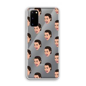 CaseCompany Ugly Cry Call: Samsung Galaxy S20 Transparant Hoesje