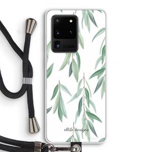 CaseCompany Branch up your life: Samsung Galaxy S20 Ultra Transparant Hoesje met koord
