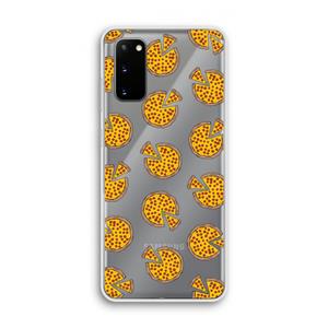 CaseCompany You Had Me At Pizza: Samsung Galaxy S20 Transparant Hoesje