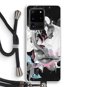 CaseCompany Camouflage de sommeil: Samsung Galaxy S20 Ultra Transparant Hoesje met koord