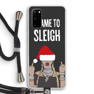 CaseCompany Came To Sleigh: Samsung Galaxy S20 Transparant Hoesje met koord