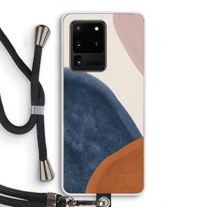 CaseCompany Geo #1: Samsung Galaxy S20 Ultra Transparant Hoesje met koord