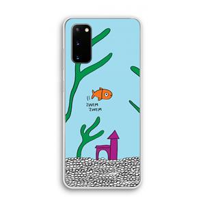 CaseCompany Aquarium: Samsung Galaxy S20 Transparant Hoesje