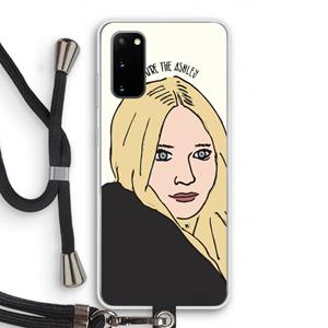 CaseCompany Ashley: Samsung Galaxy S20 Transparant Hoesje met koord