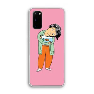 CaseCompany Visknuffel: Samsung Galaxy S20 Transparant Hoesje