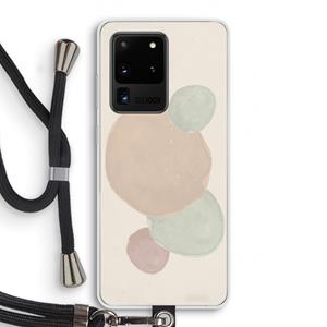 CaseCompany Geo #9: Samsung Galaxy S20 Ultra Transparant Hoesje met koord