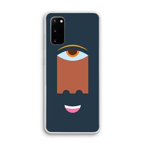 CaseCompany Mono M: Samsung Galaxy S20 Transparant Hoesje