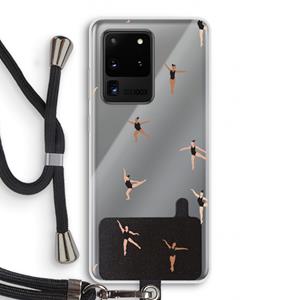 CaseCompany Dancing #1: Samsung Galaxy S20 Ultra Transparant Hoesje met koord