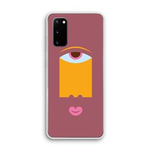 CaseCompany Mono V: Samsung Galaxy S20 Transparant Hoesje