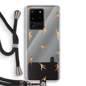 CaseCompany Dans #2: Samsung Galaxy S20 Ultra Transparant Hoesje met koord