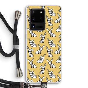 CaseCompany Haas: Samsung Galaxy S20 Ultra Transparant Hoesje met koord