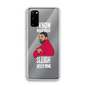 CaseCompany Sleigh Bells Ring: Samsung Galaxy S20 Transparant Hoesje