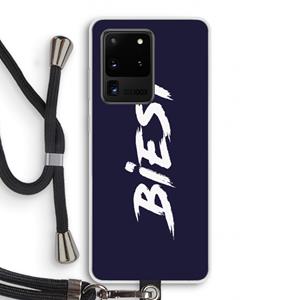 CaseCompany Biest: Samsung Galaxy S20 Ultra Transparant Hoesje met koord