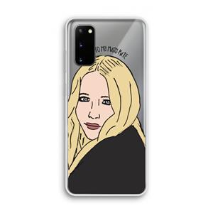 CaseCompany Mary Kate: Samsung Galaxy S20 Transparant Hoesje