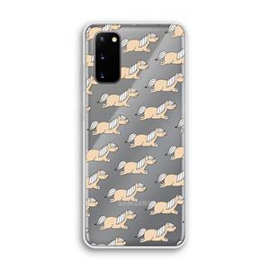 CaseCompany Ponys: Samsung Galaxy S20 Transparant Hoesje