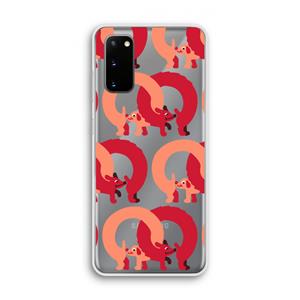 CaseCompany Dogs: Samsung Galaxy S20 Transparant Hoesje