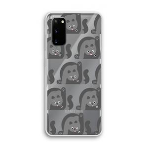 CaseCompany Cats: Samsung Galaxy S20 Transparant Hoesje