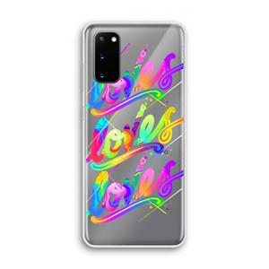 CaseCompany Loves: Samsung Galaxy S20 Transparant Hoesje