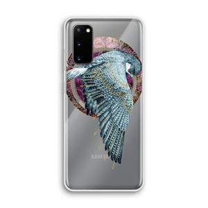 CaseCompany Golden Falcon: Samsung Galaxy S20 Transparant Hoesje