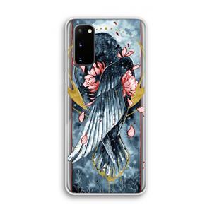 CaseCompany Golden Raven: Samsung Galaxy S20 Transparant Hoesje