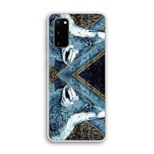 CaseCompany Golden Fox: Samsung Galaxy S20 Transparant Hoesje