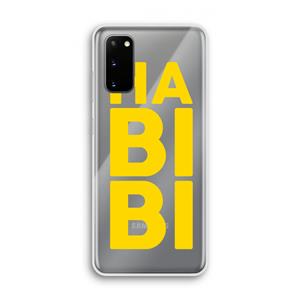 CaseCompany Habibi Blue: Samsung Galaxy S20 Transparant Hoesje
