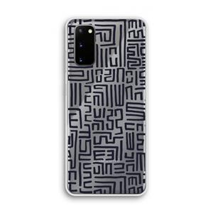 CaseCompany Moroccan Print: Samsung Galaxy S20 Transparant Hoesje