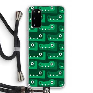 CaseCompany Crocs: Samsung Galaxy S20 Transparant Hoesje met koord