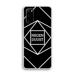 CaseCompany Negenduust geometrisch: Samsung Galaxy S20 Transparant Hoesje