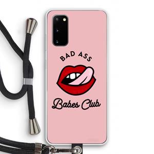 CaseCompany Badass Babes Club: Samsung Galaxy S20 Transparant Hoesje met koord
