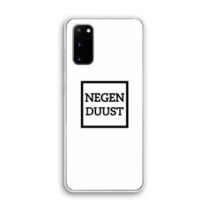 CaseCompany Negenduust vierkant: Samsung Galaxy S20 Transparant Hoesje