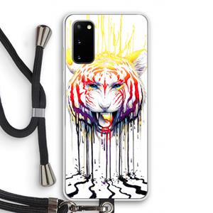 CaseCompany Fading: Samsung Galaxy S20 Transparant Hoesje met koord