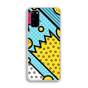 CaseCompany Pop Art #1: Samsung Galaxy S20 Transparant Hoesje