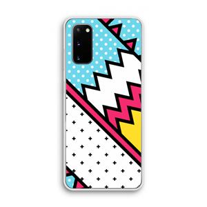CaseCompany Pop Art #2: Samsung Galaxy S20 Transparant Hoesje