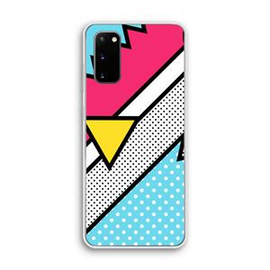 CaseCompany Pop Art #3: Samsung Galaxy S20 Transparant Hoesje