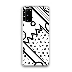 CaseCompany Pop Art #4: Samsung Galaxy S20 Transparant Hoesje