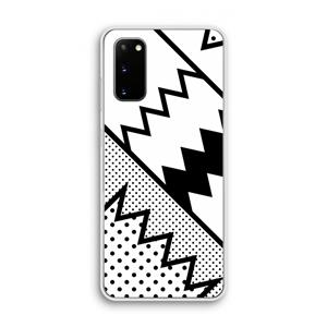CaseCompany Pop Art #5: Samsung Galaxy S20 Transparant Hoesje