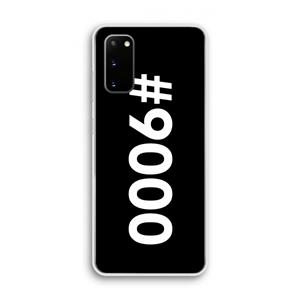 CaseCompany 9000: Samsung Galaxy S20 Transparant Hoesje