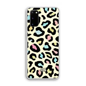 CaseCompany Leopard pattern: Samsung Galaxy S20 Transparant Hoesje