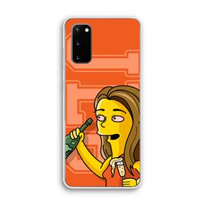CaseCompany Jamie Lee Simpson: Samsung Galaxy S20 Transparant Hoesje