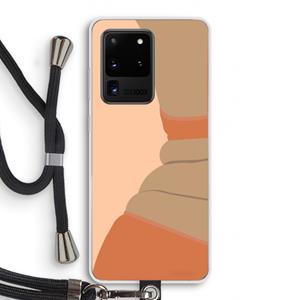 CaseCompany Bikini: Samsung Galaxy S20 Ultra Transparant Hoesje met koord