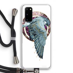 CaseCompany Golden Falcon: Samsung Galaxy S20 Transparant Hoesje met koord