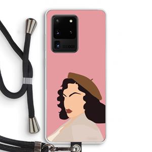 CaseCompany Confidence: Samsung Galaxy S20 Ultra Transparant Hoesje met koord