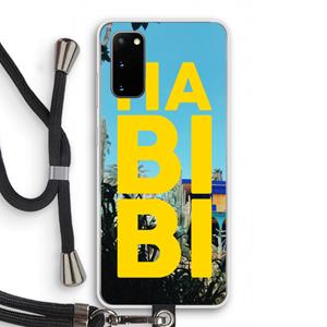 CaseCompany Habibi Majorelle : Samsung Galaxy S20 Transparant Hoesje met koord